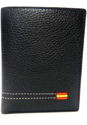 LEATHER WALLET WITH PURSE...