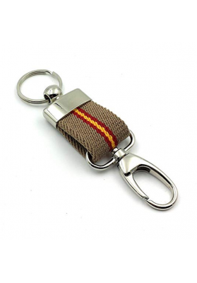 Canvas keychain with carabiner