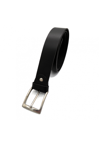 Leather basic belt 1.4 inches wide